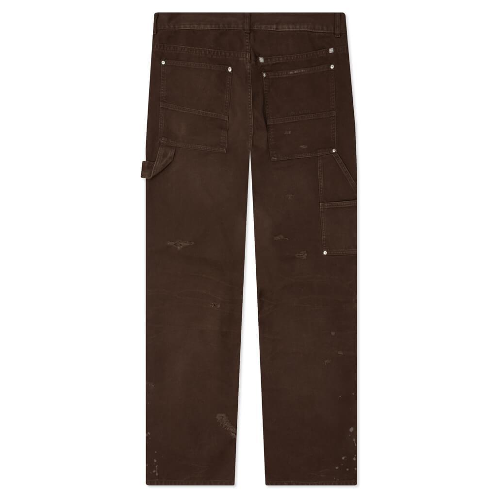 Studded Carpenter Pants - Dark Brown Male Product Image