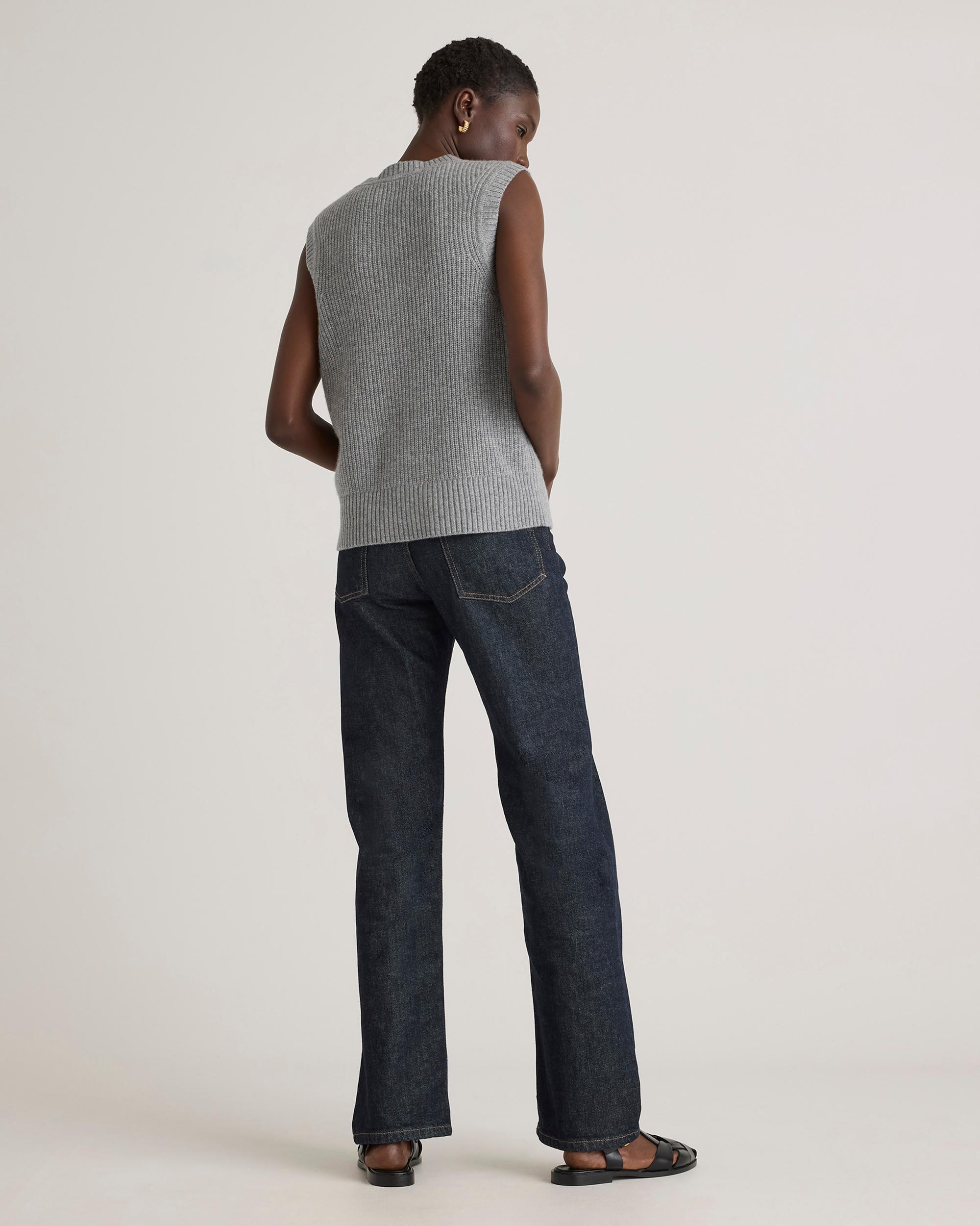 Quince | Women's Mongolian Cashmere Fisherman Sweater Vest Product Image