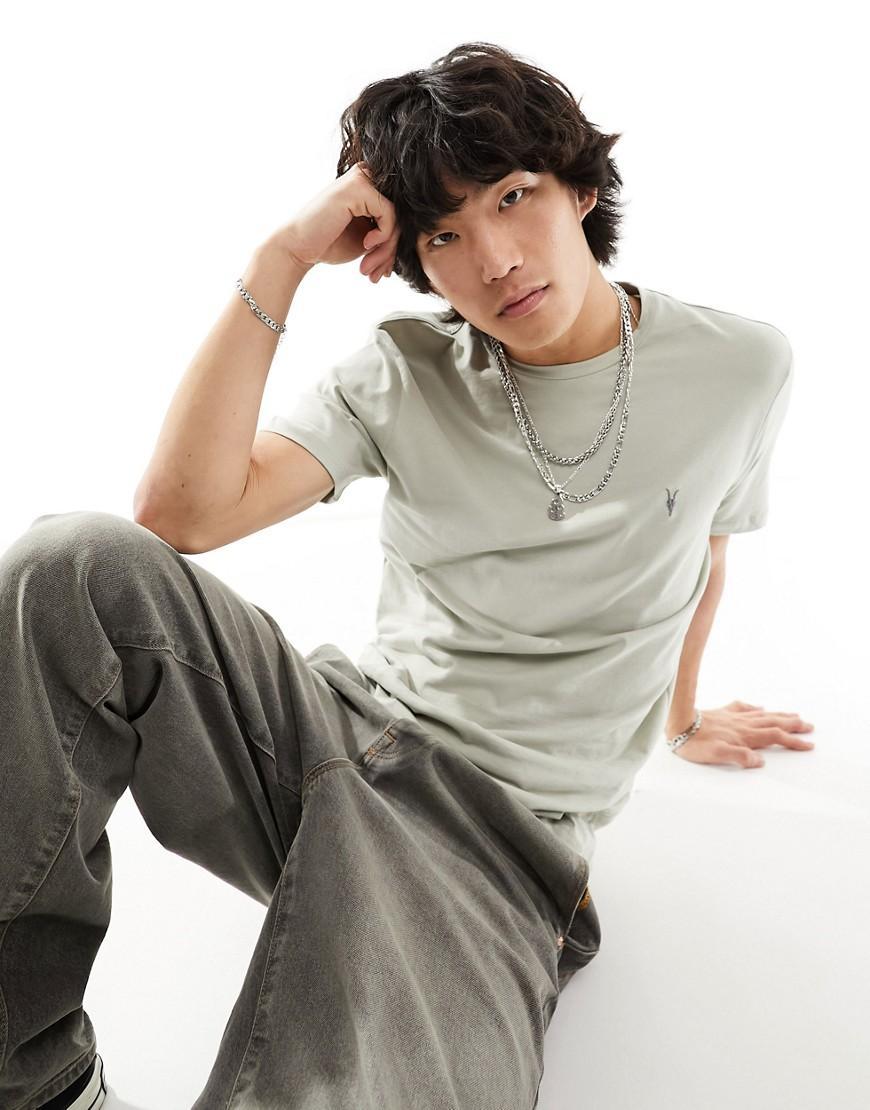 AllSaints Brace Short Sleeve Crew (Smokey Grey) Men's Clothing Product Image