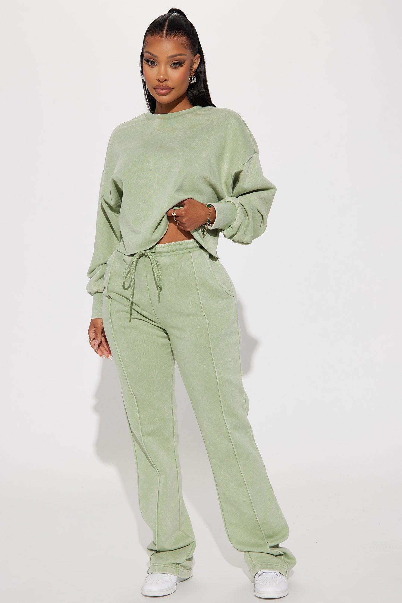 Chill Out Lounge Sweatshirt - Sage Product Image