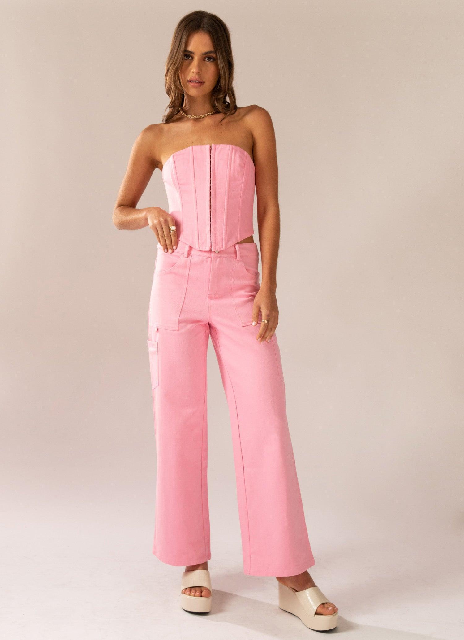 Arya Low Rise Pants - Blossom Product Image