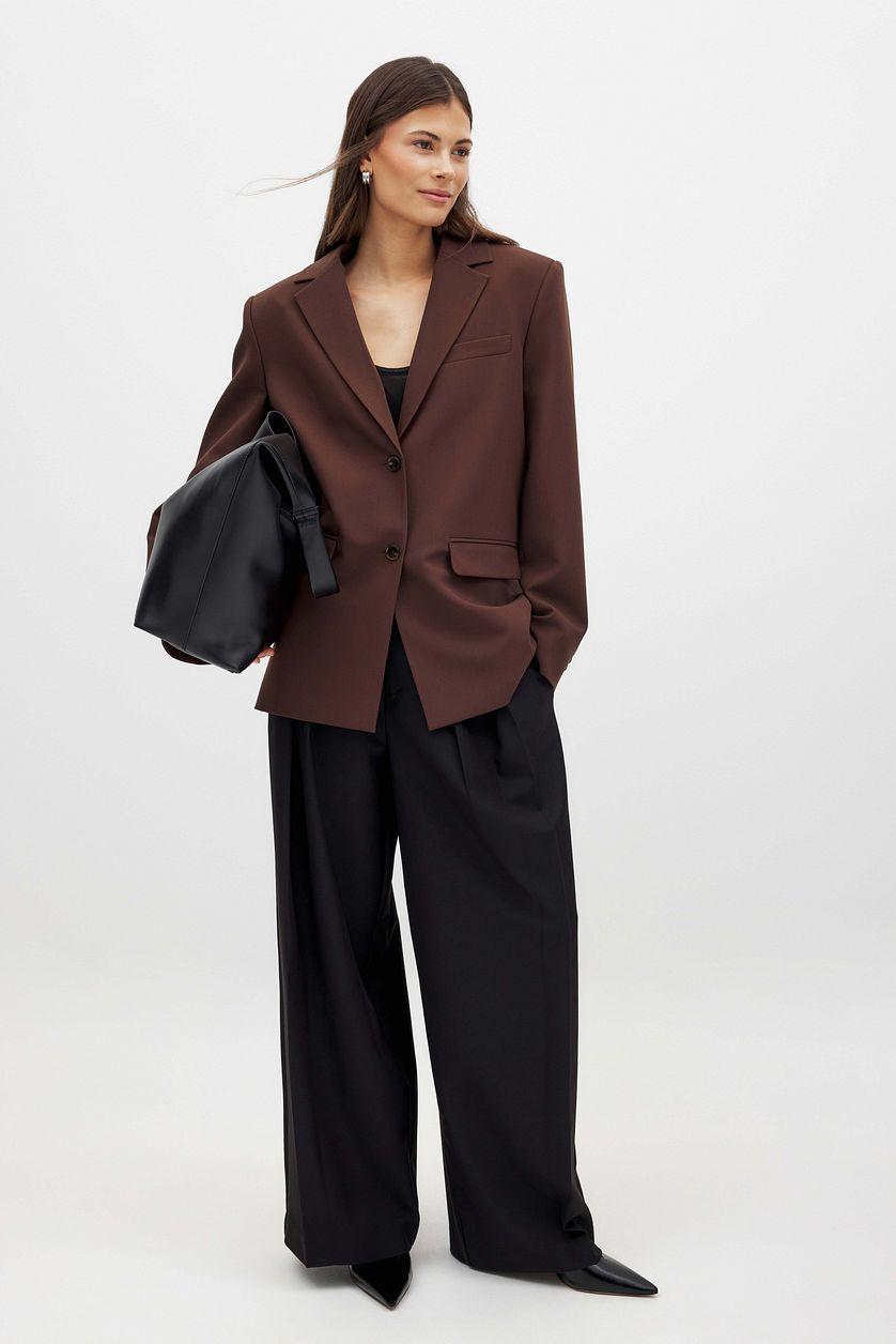 Oversized Open Back Blazer Product Image