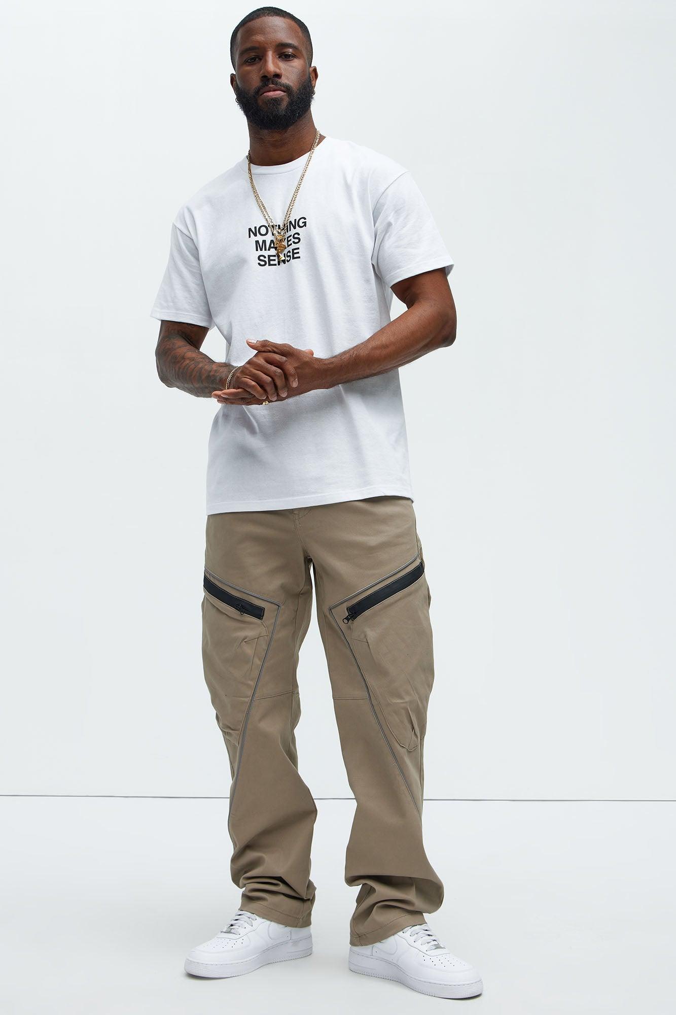 Nothing Makes Sense Short Sleeve Tee - White Product Image