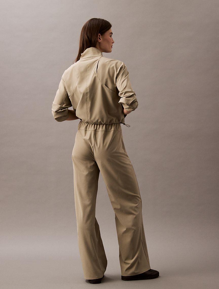 Calvin Klein Women's CK Sport Woven Mesh Pant - Brown - M Product Image