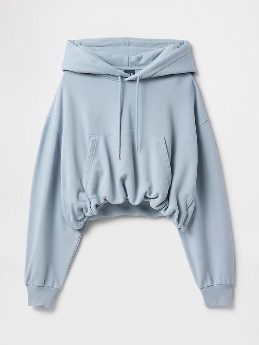 Heavyweight French Terry Cropped Bubble Hoodie Product Image