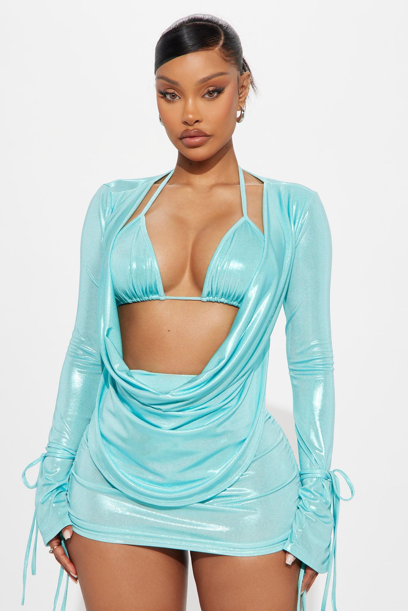 Kora 3 Piece Skirt Set - Aqua Product Image