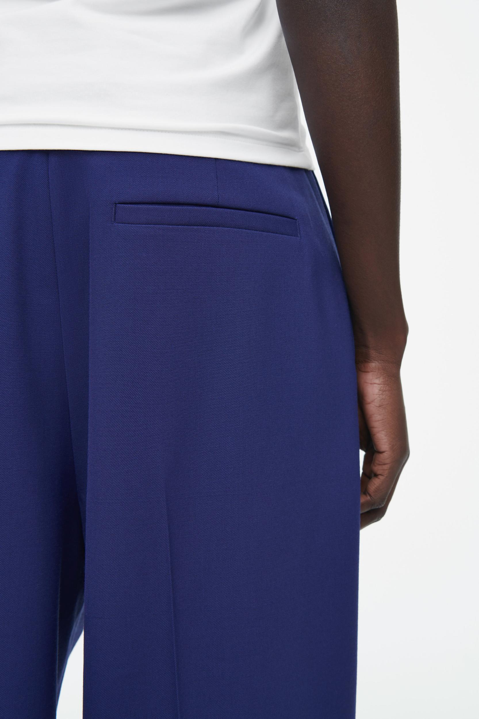 RELAXED TWILL WIDE-LEG PANTS Product Image