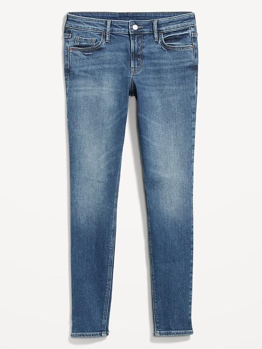 Mid-Rise Rockstar Super-Skinny Ankle Jeans Product Image