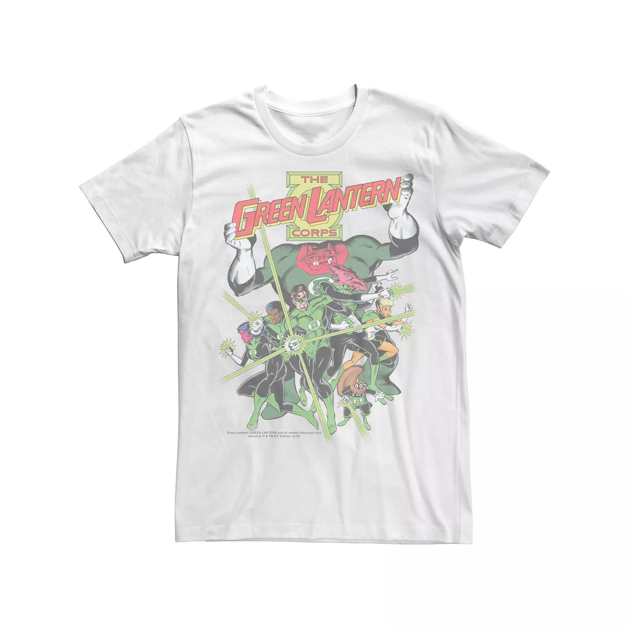 Mens Green Lantern Lantern Corps Group Shot Tee Product Image