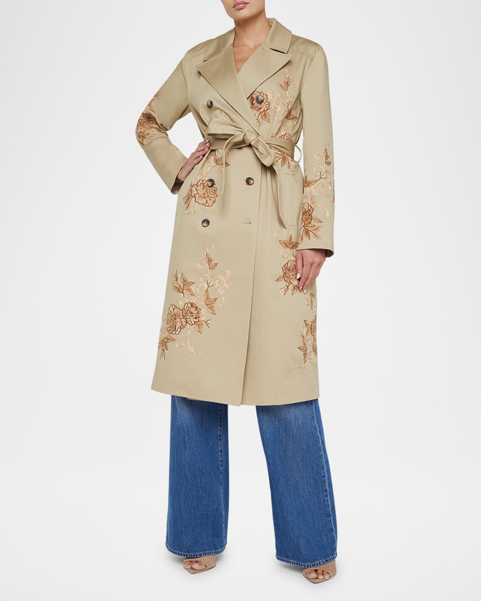 Venus Embroidered Trench Coat Product Image