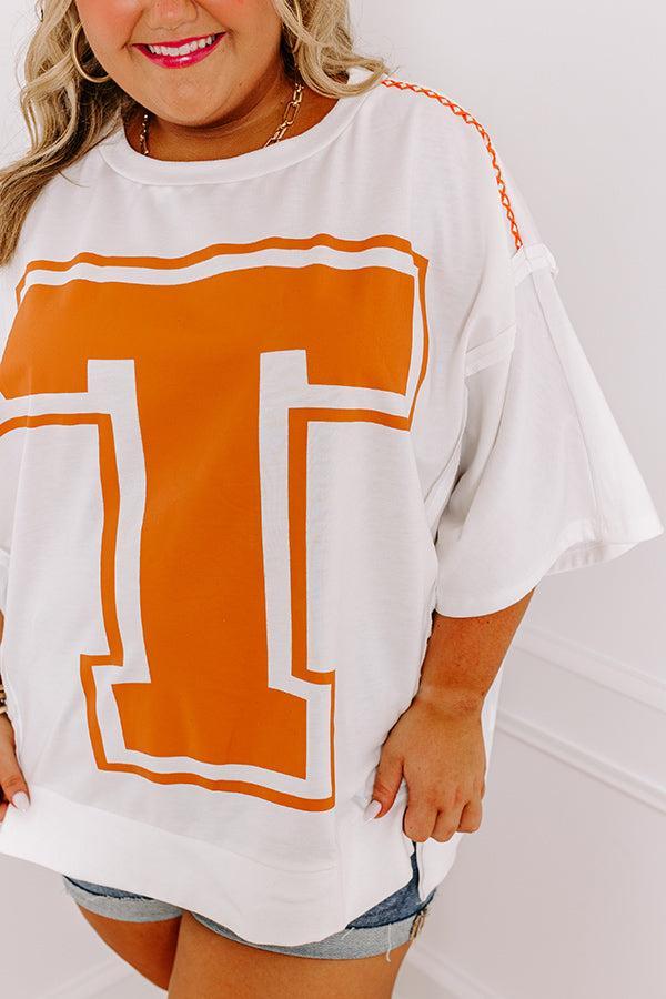 School Pride T Graphic Oversized Top Product Image