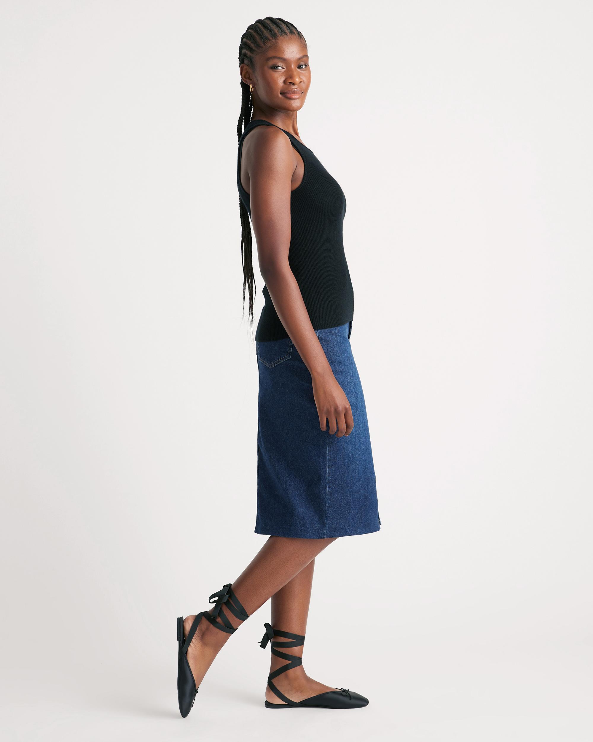Quince | Women's Featherweight Cashmere Ribbed Tank Top Product Image
