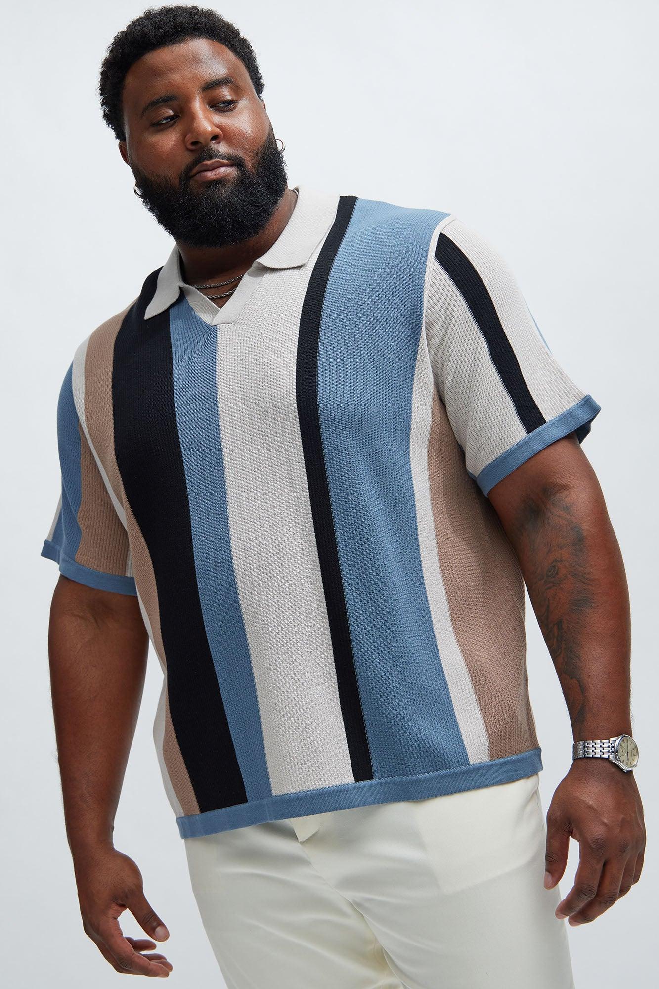 Kirk Knit Short Sleeve Polo - Taupe/combo Product Image