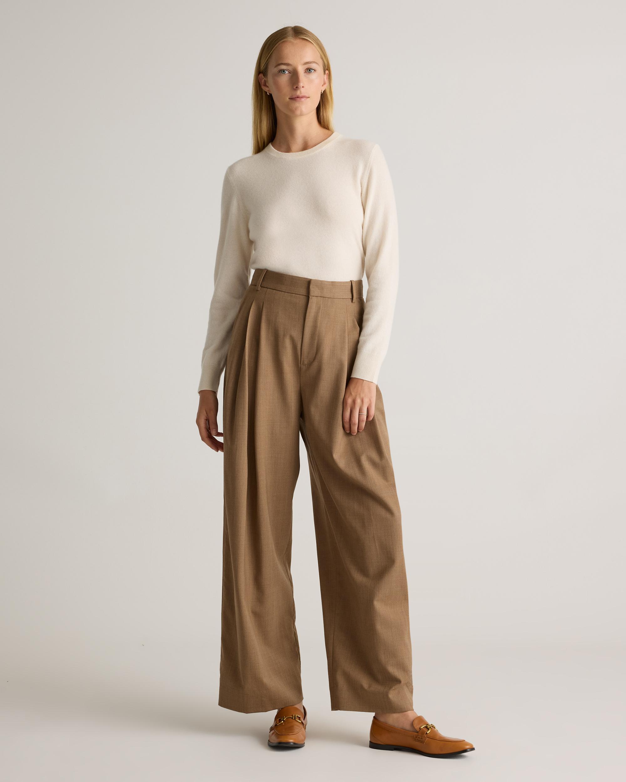 Women's Quince | The Classic Cashmere Crew | 100% Grade A Mongolian Cashmere - Size XS Product Image