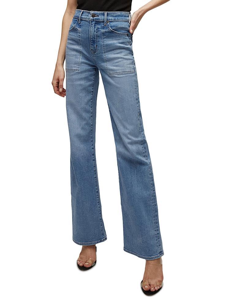 Veronica Beard Crosbie High Rise Wide Leg Jeans in Amethyst Product Image