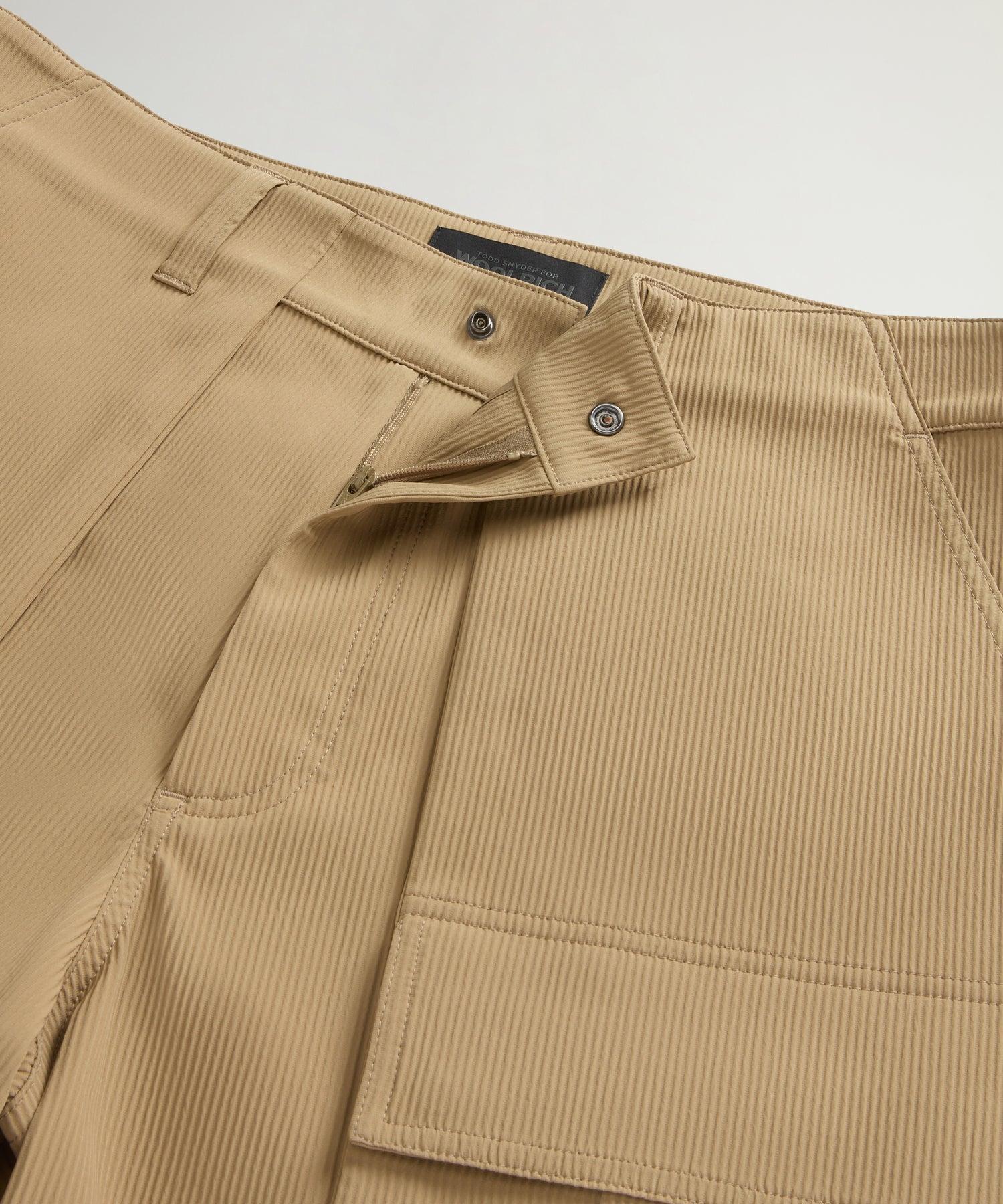 Todd Snyder x Woolrich Tech Cord Camp Short in Beige Product Image