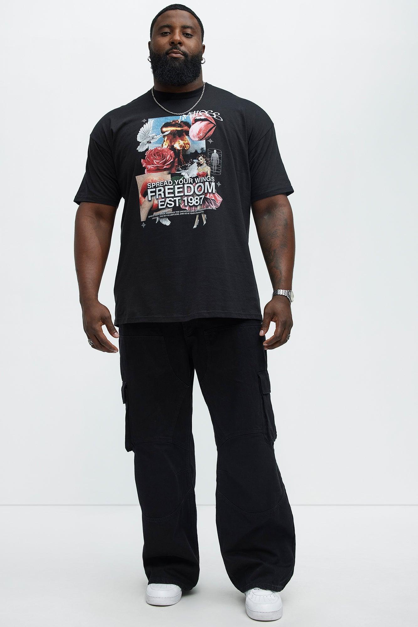 Spread Your Wings Short Sleeve Tee - Black Product Image