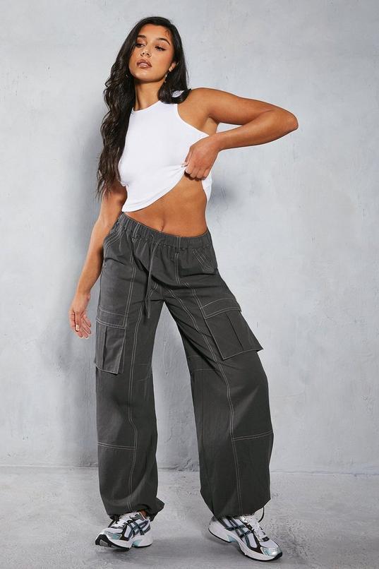 Contrast Stitch Utility Cargo Trouser  Product Image