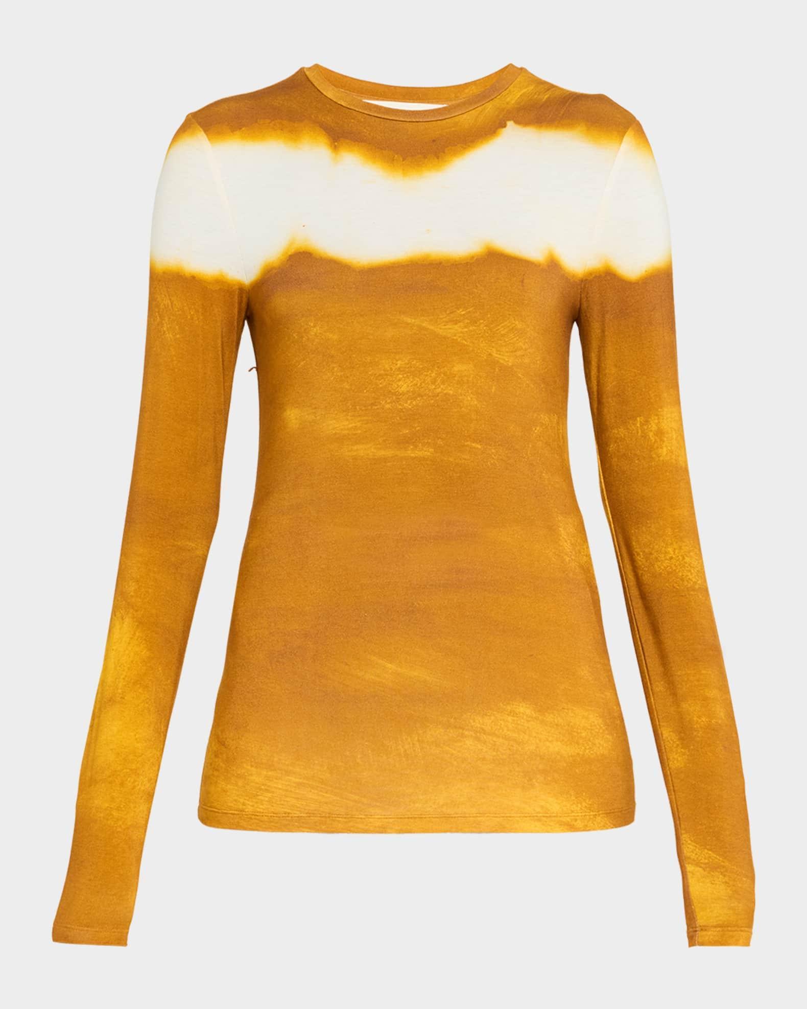 Painted Stripe Long Sleeve Jersey Top Product Image