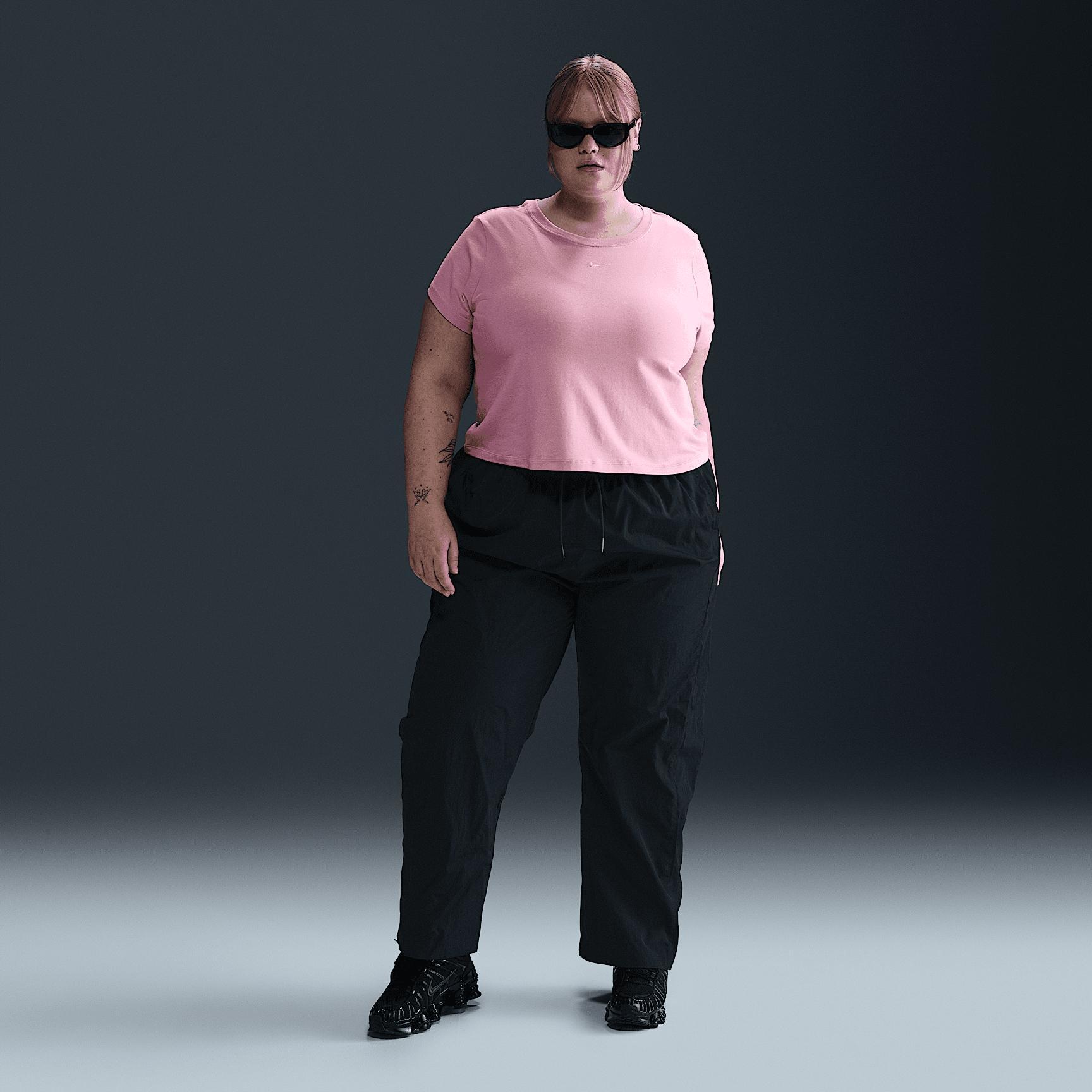 Nike Sportswear Chill Knit Women's Cropped T-Shirt (Plus Size) Product Image