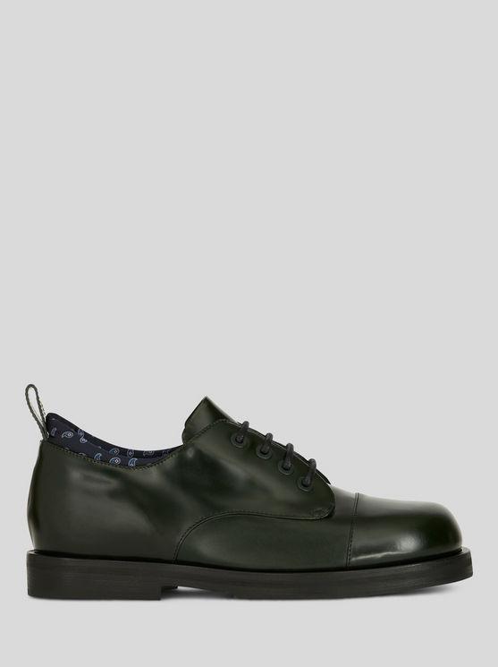 ETRO Lace-up Shoes With Paisley Pattern In Green Product Image