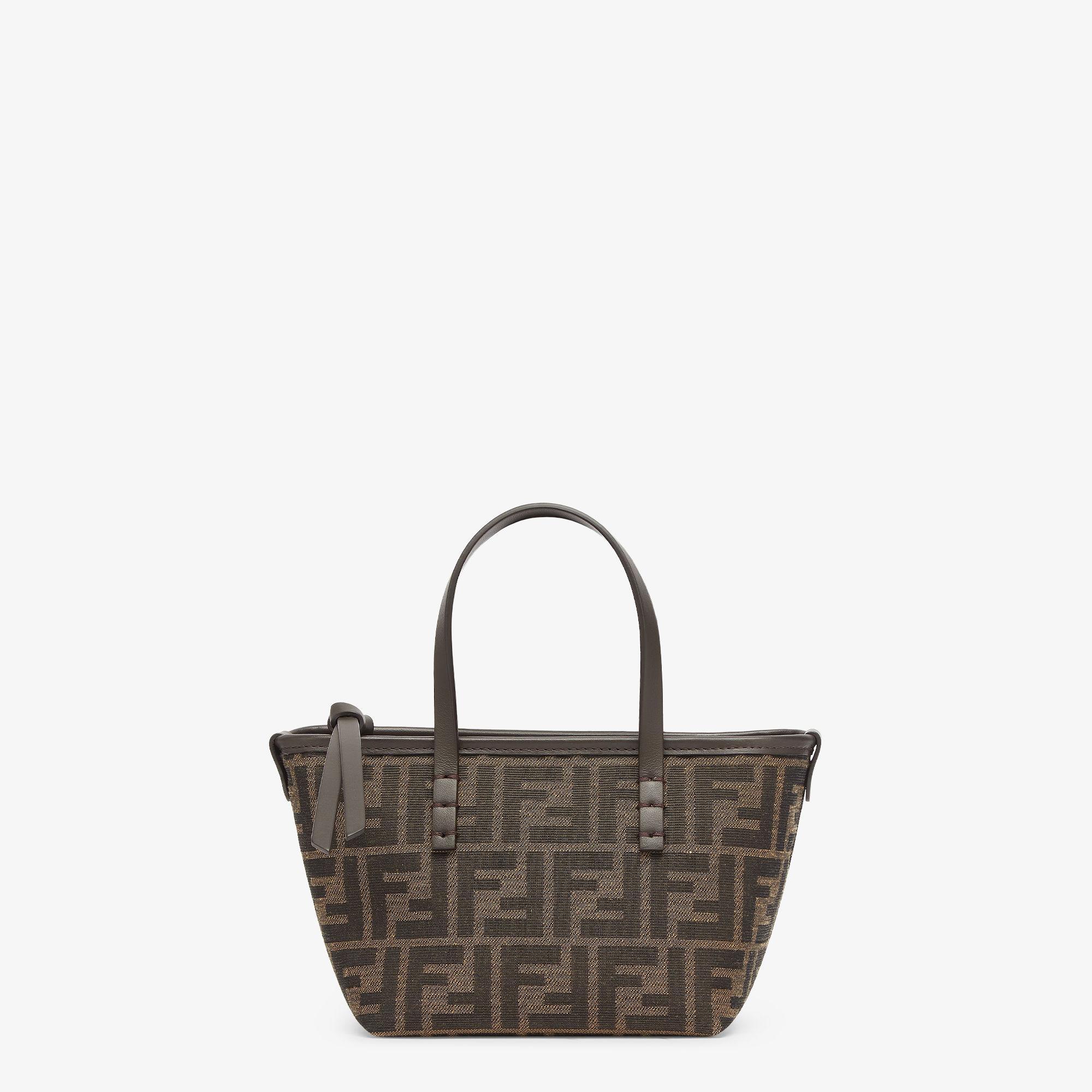 Mini RollBrown FF jacquard mini bag Product Image