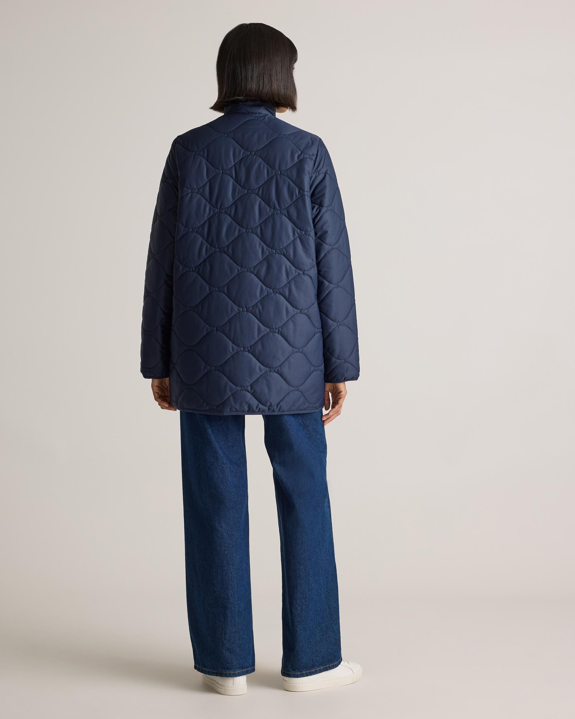 Quince | Women's Featherless Quilted Long Puffer Jacket Size XS, Nylon Product Image