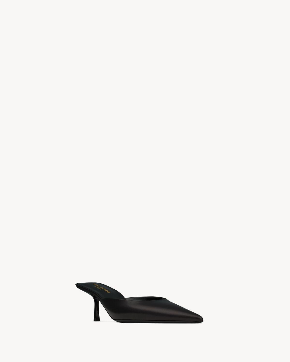 BARBARA mules in smooth leather | Saint Laurent | YSL.com Product Image