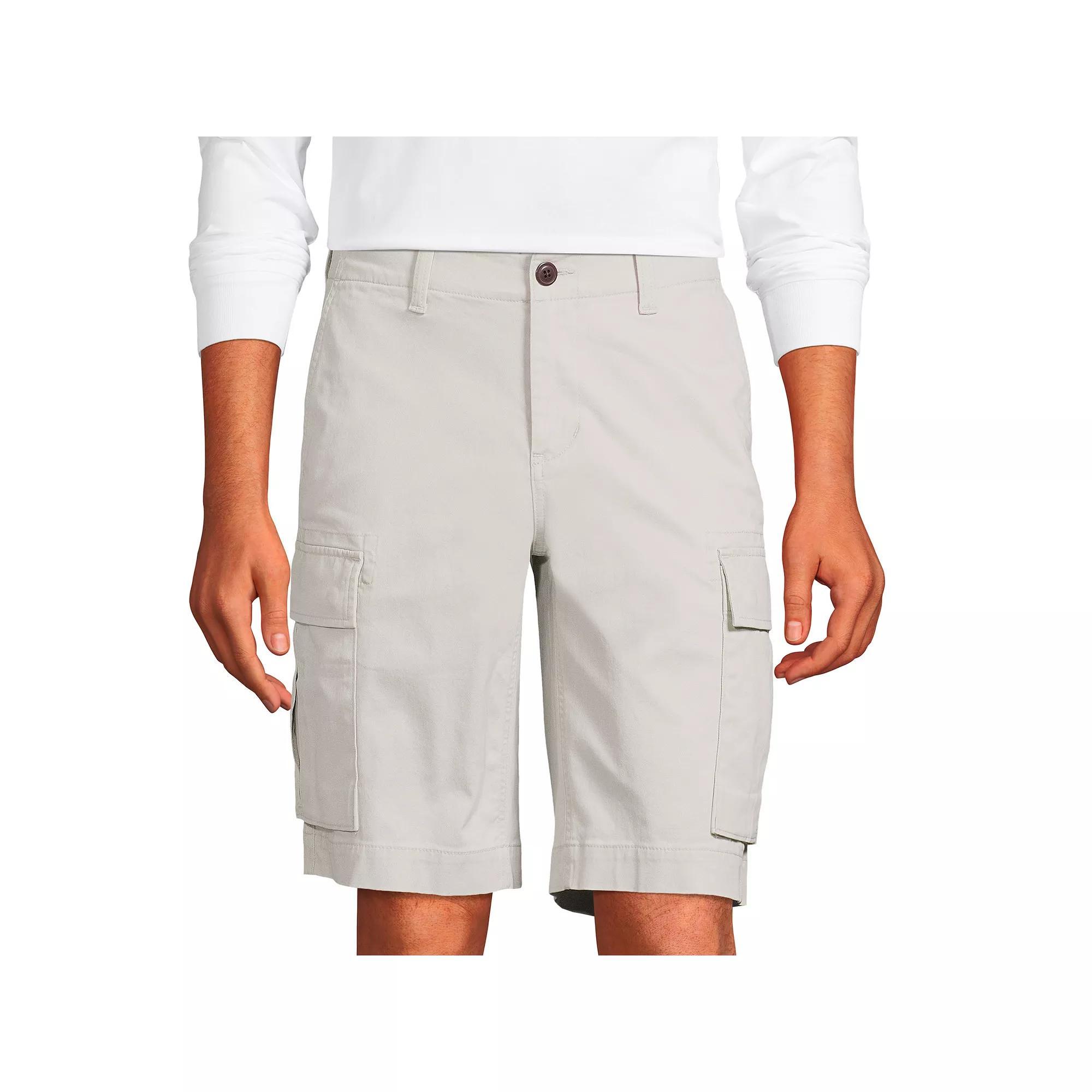 Men's Lands' End Comfort First Knockabout Cargo Shorts, Size: 34, Boulder Gray Product Image