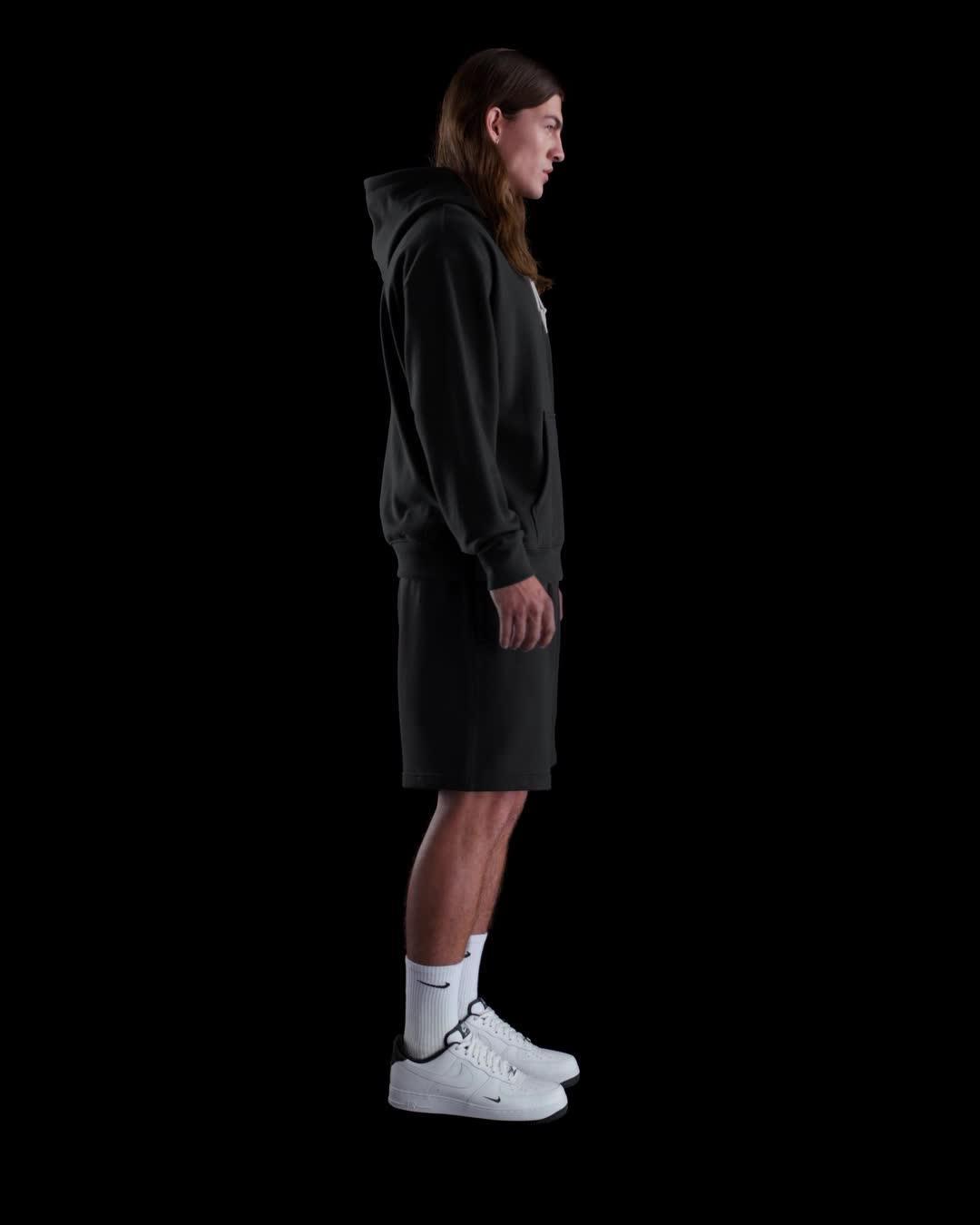 Nike Solo Swoosh Men's French Terry Pullover Hoodie Product Image