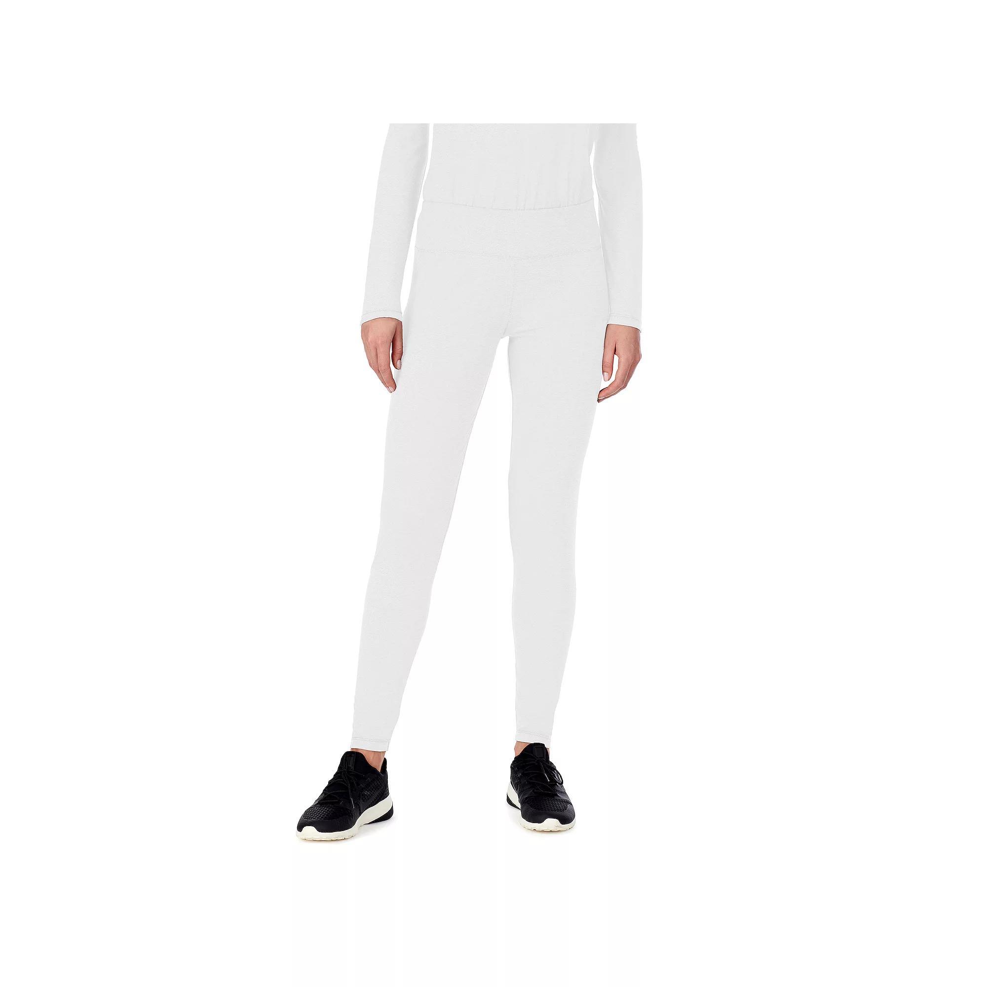 Women's Cuddl Duds® Under Scrubs Leggings, Size: Large, White Product Image