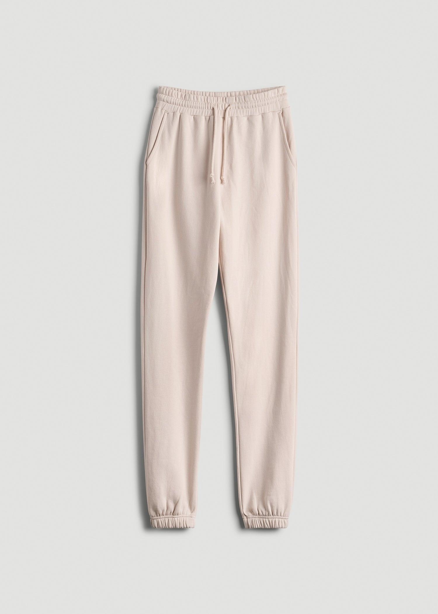 Wearever Fleece SLIM-FIT High-Waisted Women's Sweatpants in Shell Product Image