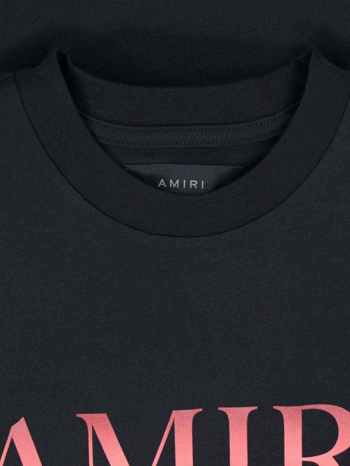 AMIRI Logo-print Cotton T-shirt In Black Product Image