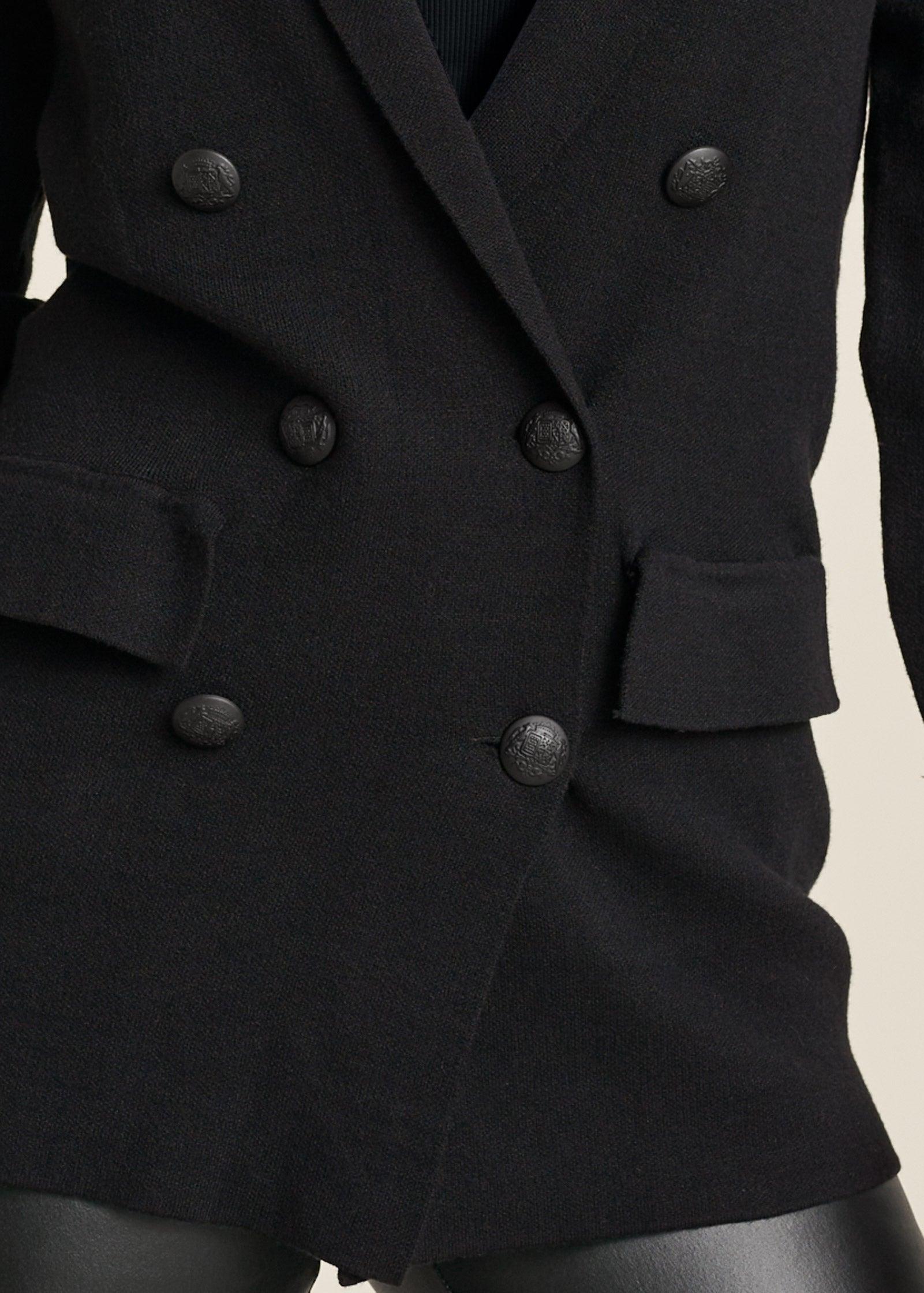 Double Breasted Blazer - Black Product Image