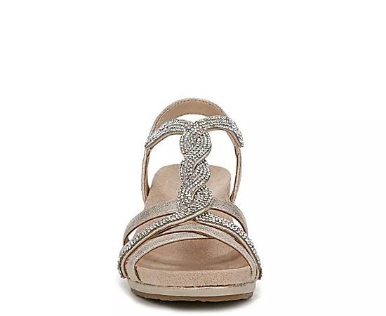 LifeStride Miami Women's Strappy Wedges, Size: 7.5, Gold Product Image