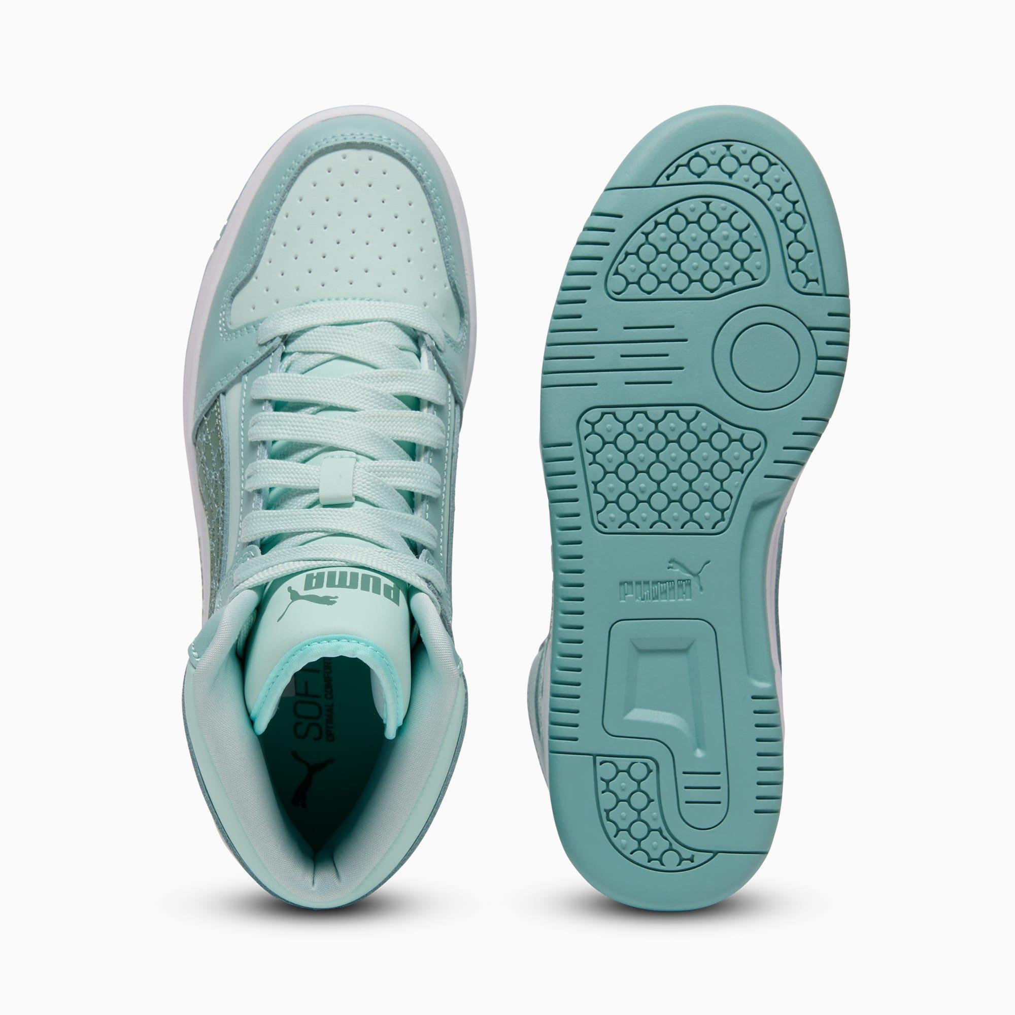 PUMA Rebound Layup Rebel Women's Mid Sneakers Product Image