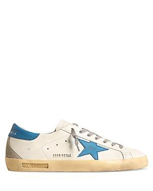 Golden Goose Mens Super Star Lace Up Sneakers Product Image