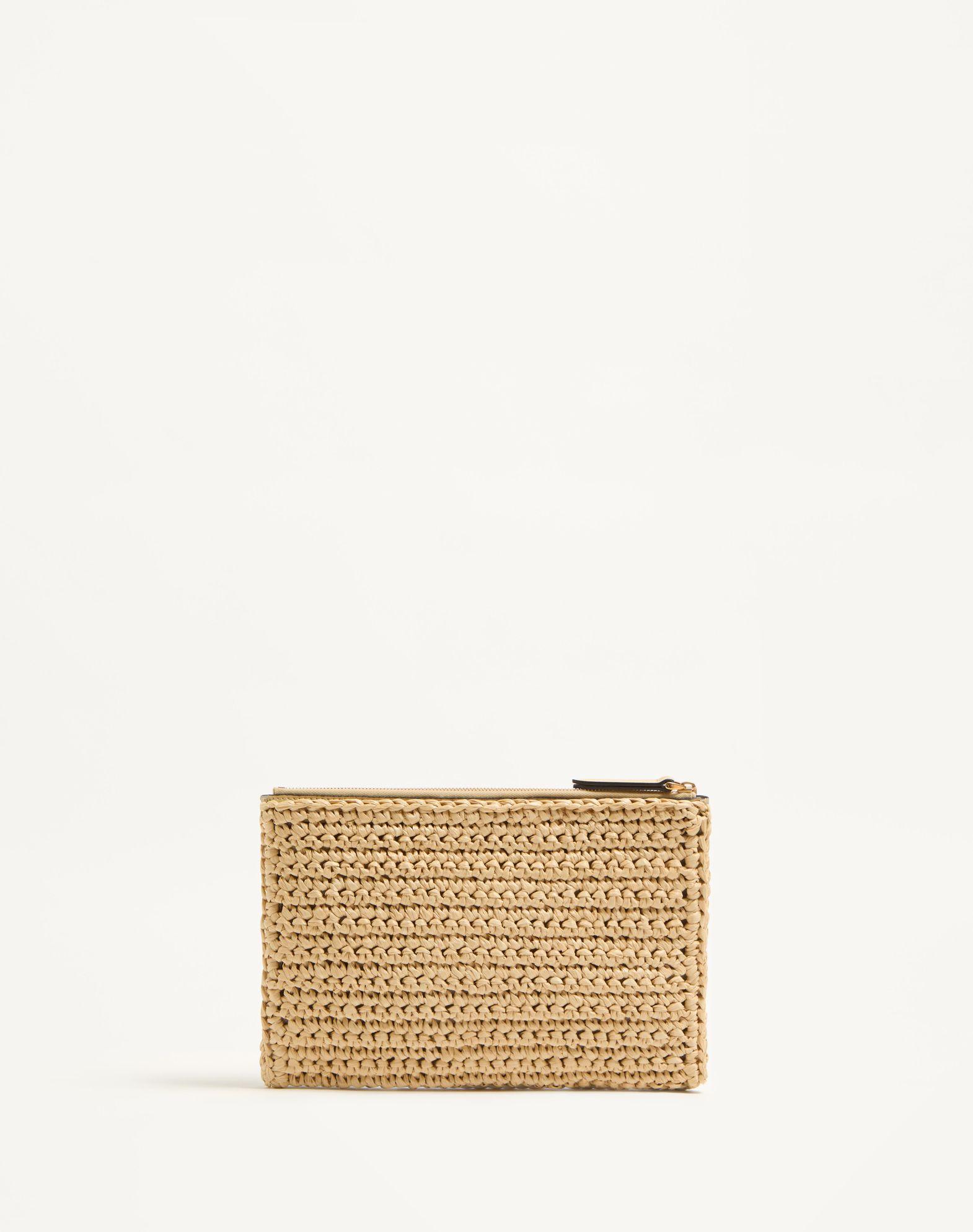 Valentino Garavani Viva Superstar Synthetic Raffia Pouch Product Image