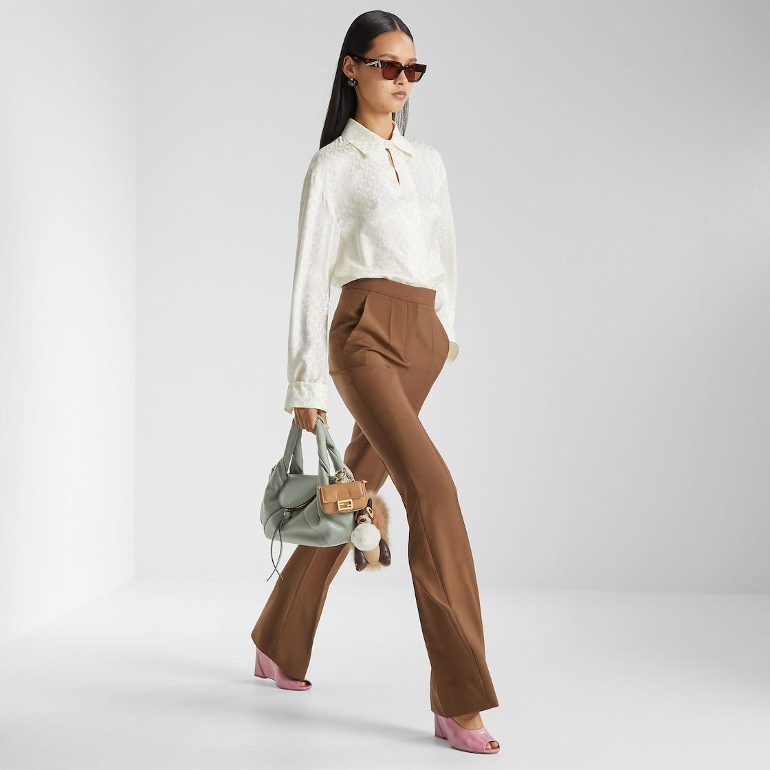 Fendi Spy SmallMatcha green leather bag Product Image