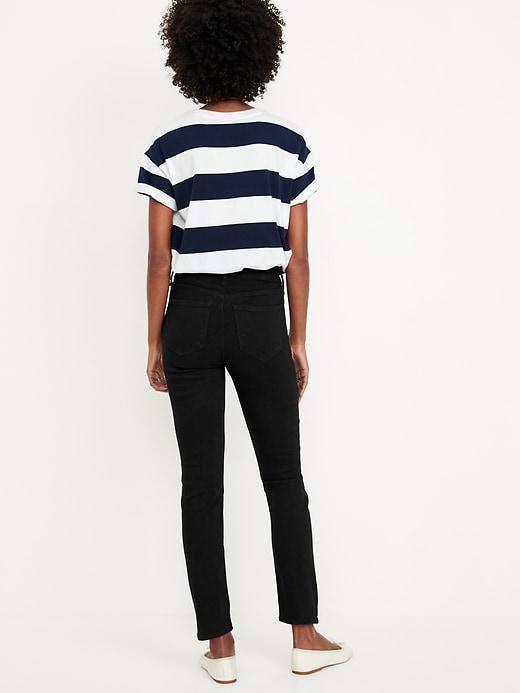 High-Waisted Wow Straight Ankle Jeans Product Image