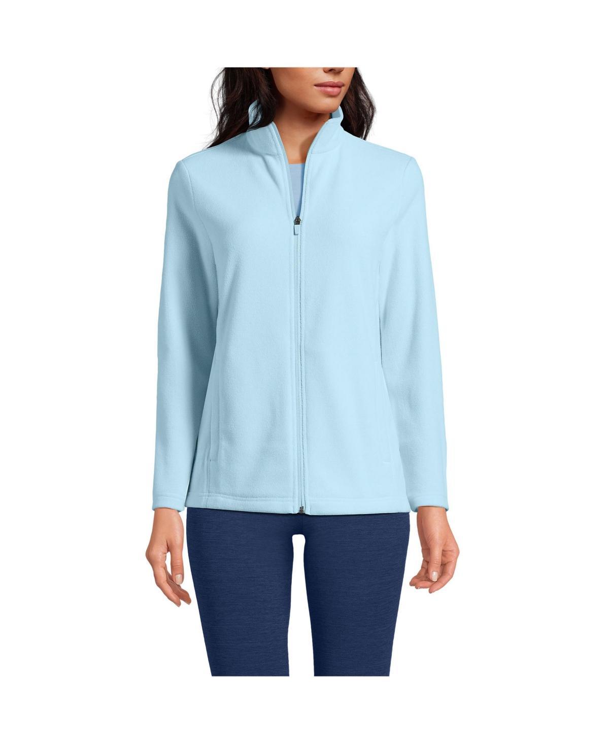 Petite Lands' End Full Zip Fleece Jacket, Women's, Size: Medium Petite, Rich Red Product Image