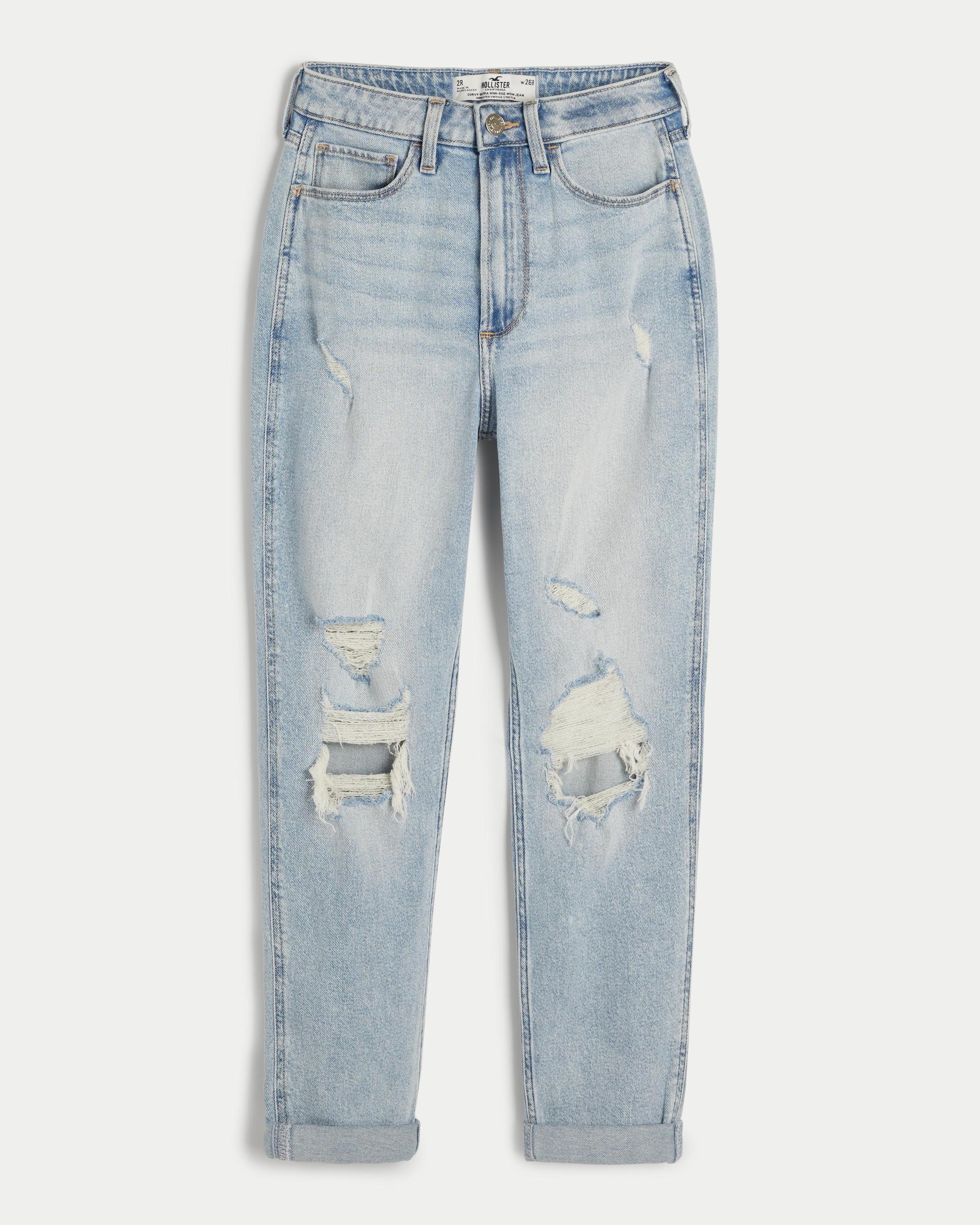 Curvy Ultra High-Rise Black Mom Jeans Product Image