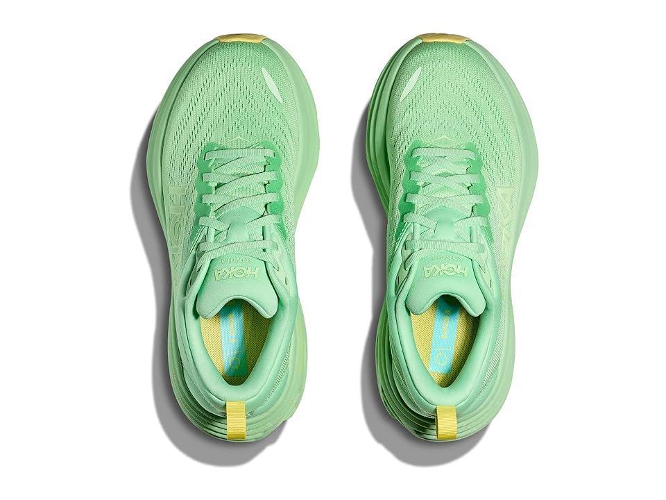 Hoka Womens HOKA Bondi 8 - Shoes Lime Glow/Lemonade Product Image