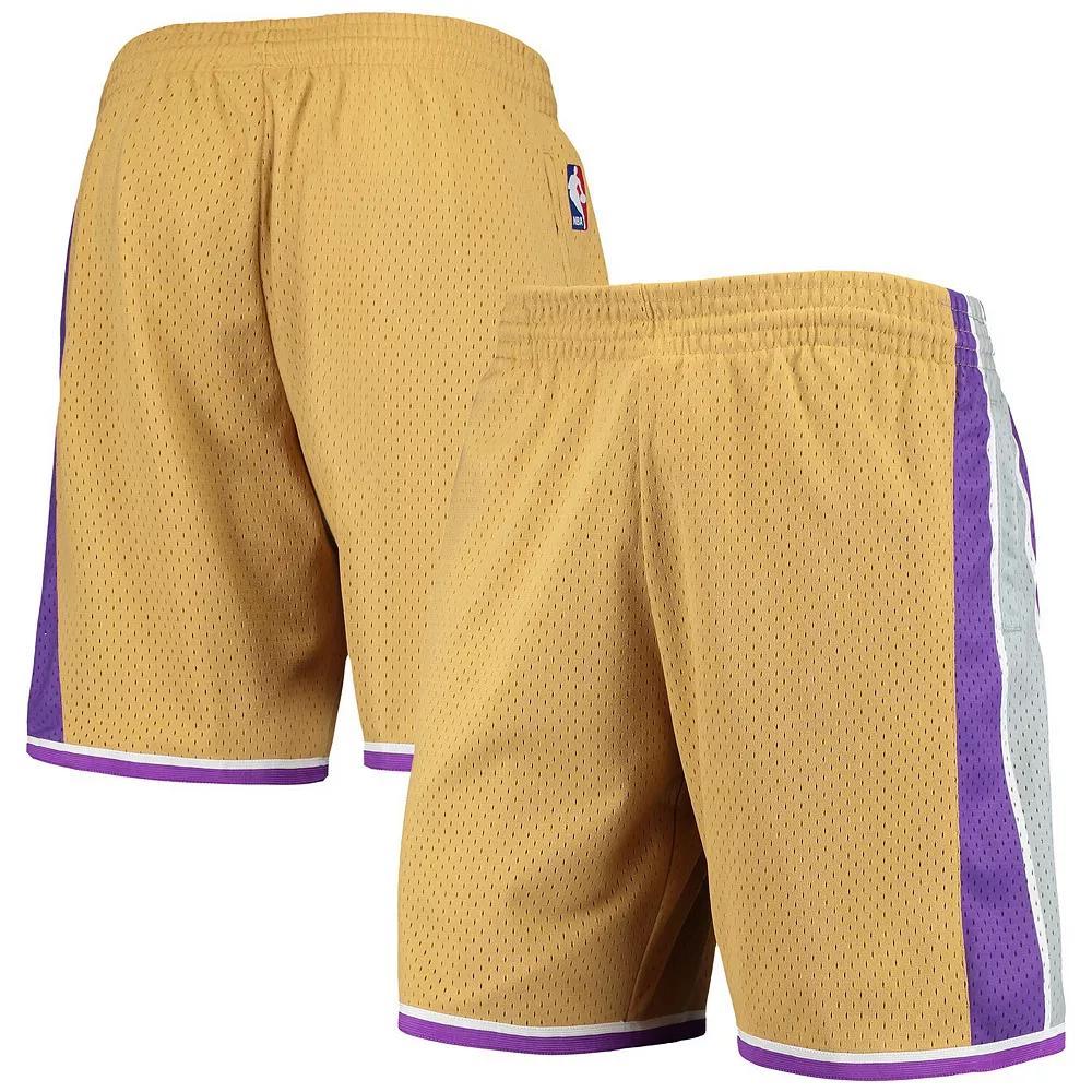Men's Mitchell & Ness Gold Sacramento Kings 2005-06 Hardwood Classics Swingman Shorts, Size: Large, Kng Gold Product Image