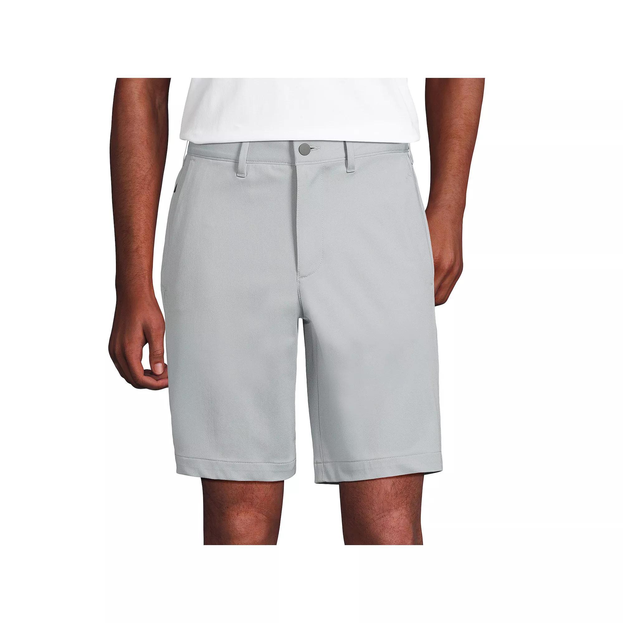Men's Lands' End Traditional-Fit 9-inch Flex Performance Golf Shorts, Size: 35, Grey Product Image