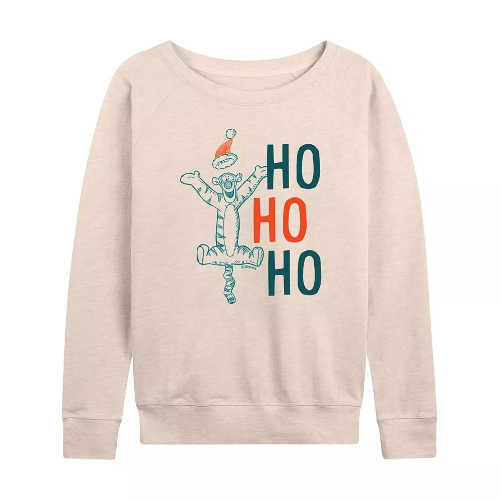 DIsneys Winnie The Pooh Womens Tigger Ho Ho Ho French Terry Long Sleeve Tee Product Image