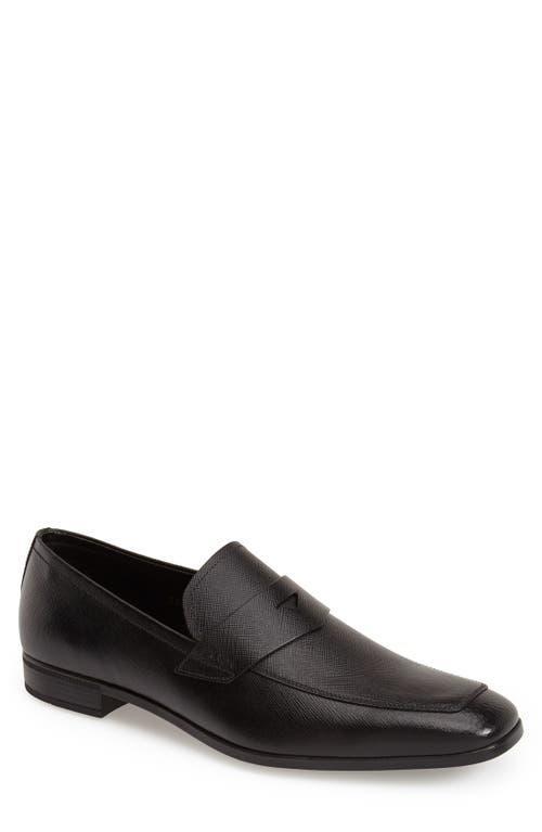 Saffiano Leather Penny Loafer Product Image
