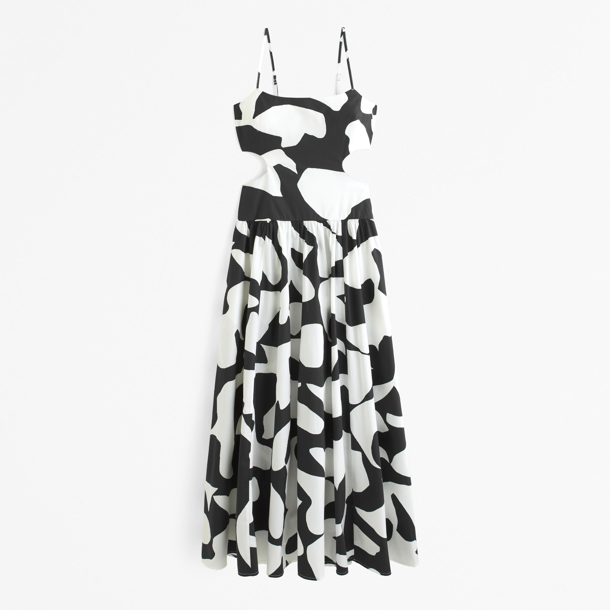 Drop-Waist Cutout Maxi Dress Product Image