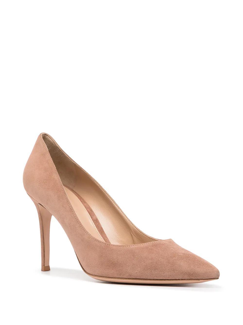 GIANVITO ROSSI Pointed Toe Pump In Nude & Neutrals Product Image