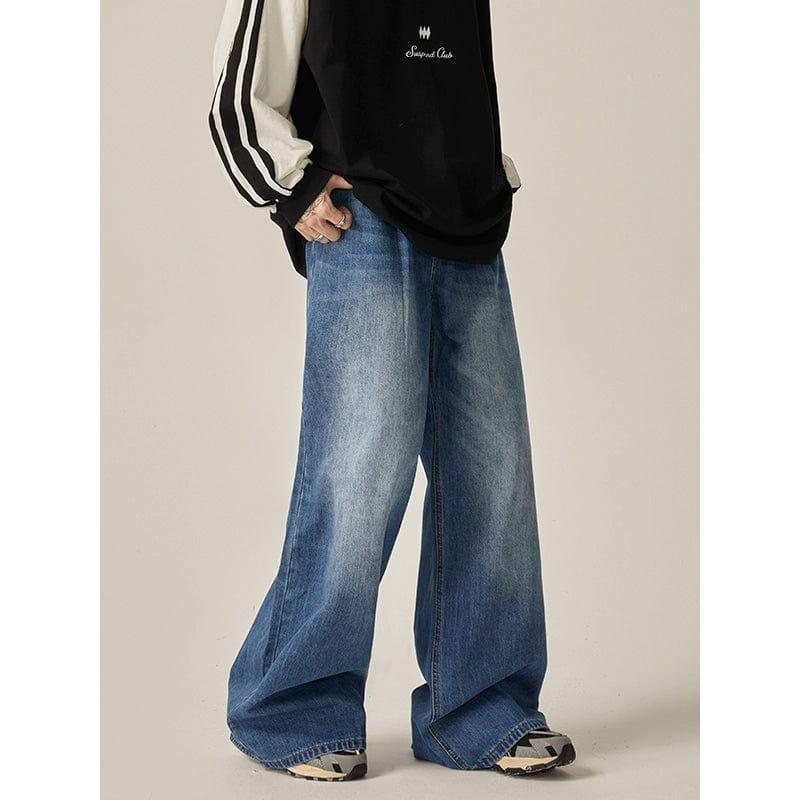 RT No. 11170 BAGGY WIDE STRAIGHT DENIM JEANS Product Image